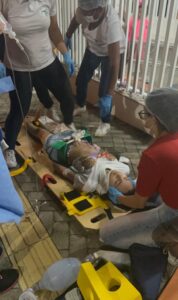 Primeiros Socorros: Alunos de técnico em enfermagem realizam simulação realística 2 realística