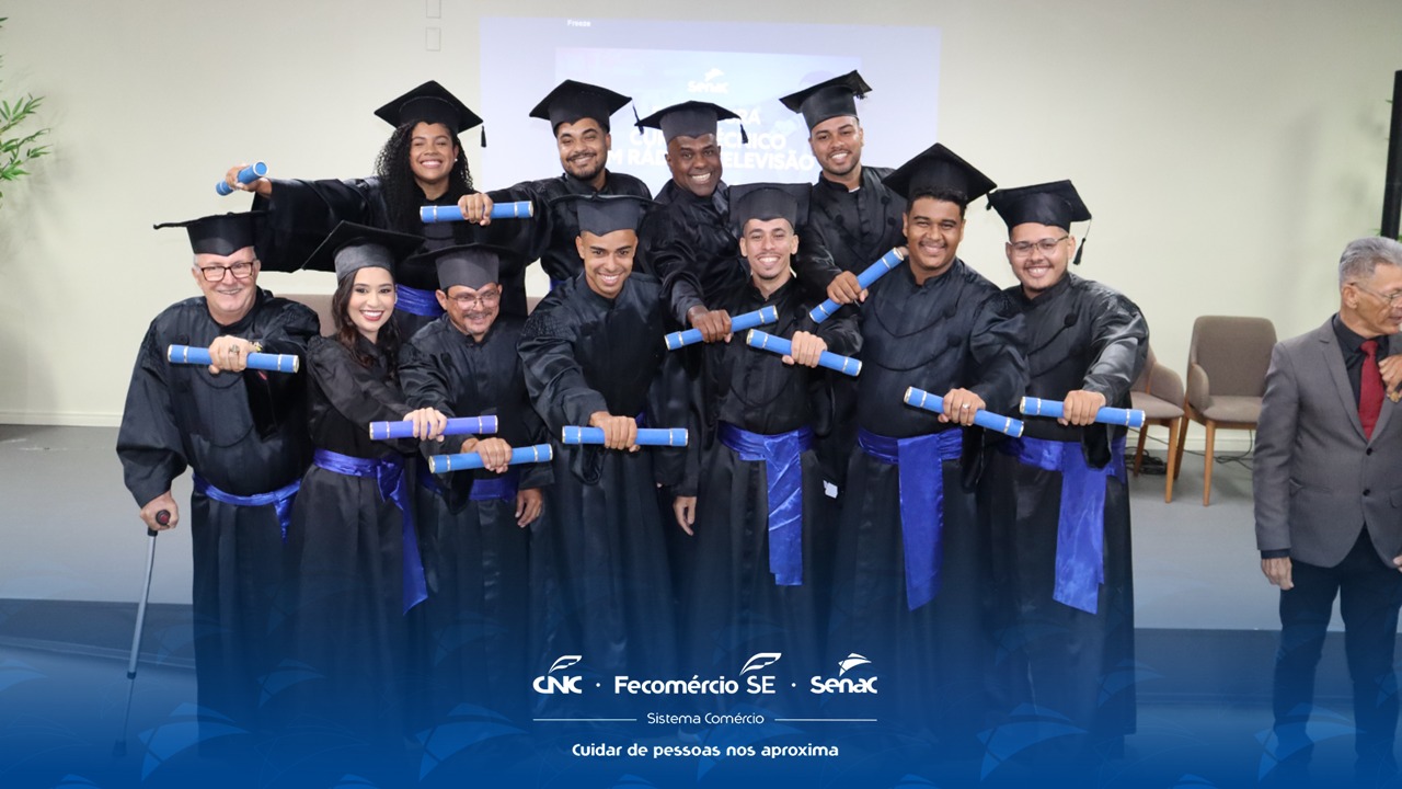 Senac Aracaju realiza formatura do curso Técnico de Rádio e TV