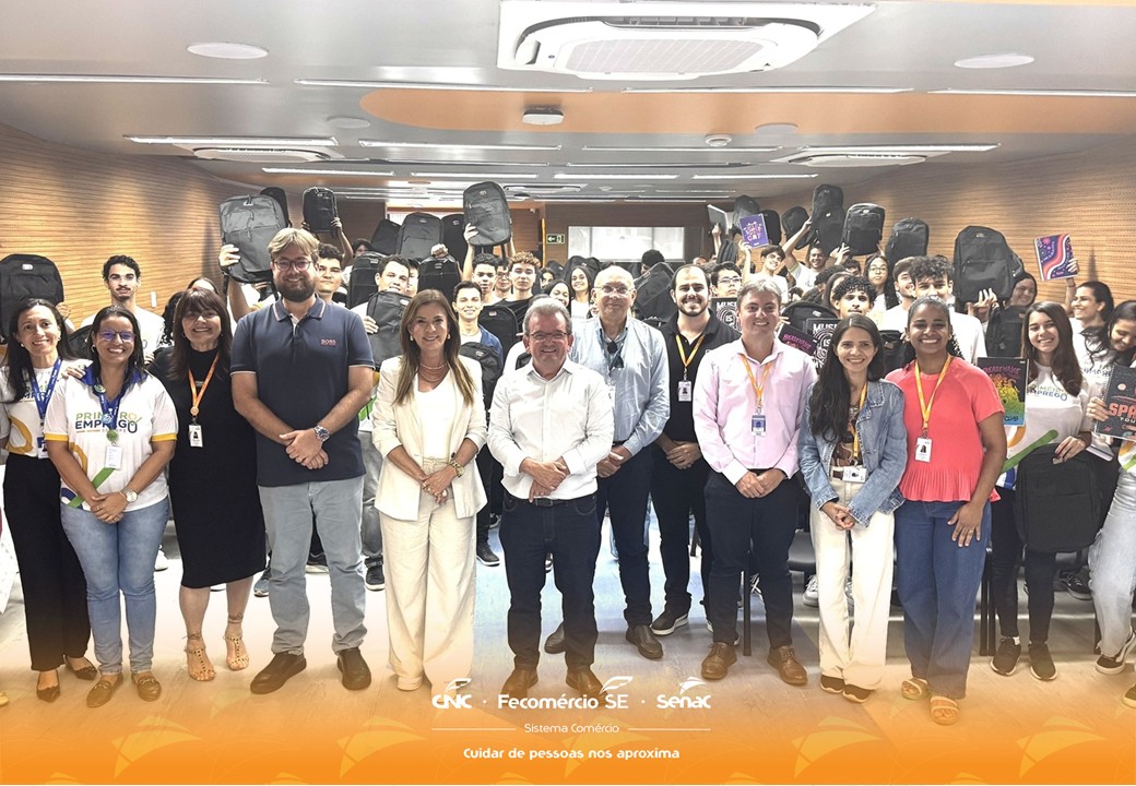 Aprendizagem: alunos do Senac de Itabaiana recebem kits didáticos do Programa Primeiro Emprego