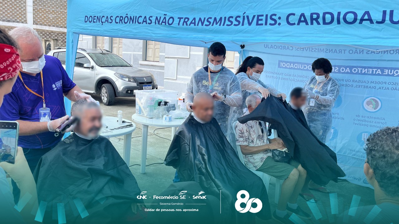 Parceria entre Senac e Prefeitura de Aracaju leva serviços à população vulnerável
