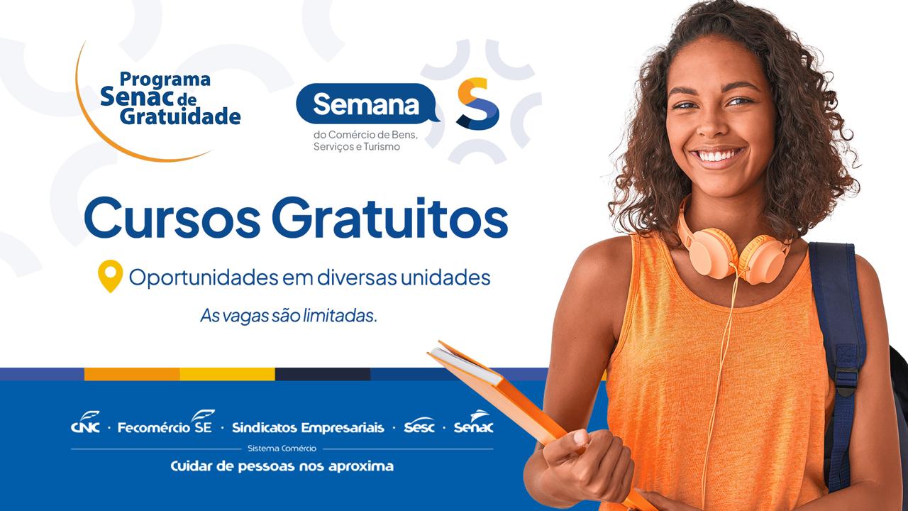 Semana S 2026: Senac Sergipe disponibiliza 725 vagas de cursos gratuitos